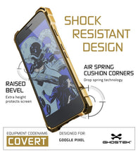 Cargar imagen en el visor de la galería, Google Pixel XL Case, Ghostek® Covert Gold, Premium Impact Protective Armor | Lifetime Warranty Exchange (Color in image: clear)
