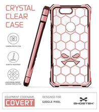 Cargar imagen en el visor de la galería, Google Pixel XL Case, Ghostek® Covert Peach, Premium Impact Protective Armor | Lifetime Warranty Exchange (Color in image: gold)
