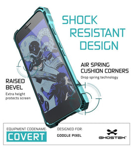 Google Pixel XL Case, Ghostek® Covert Teal, Premium Impact Protective Armor | Lifetime Warranty Exchange (Color in image: space grey)