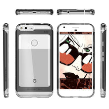 Cargar imagen en el visor de la galería, Google Pixel XL Case, Ghostek® Cloak 2.0 Black w/ ExplosionProof Screen Protector | Aluminum Frame (Color in image: Silver)
