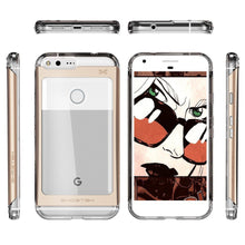 Cargar imagen en el visor de la galería, Google Pixel Case, Ghostek® Cloak 2.0 Gold w/ Explosion-Proof Screen Protector | Aluminum Frame (Color in image: Black)
