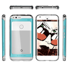 Cargar imagen en el visor de la galería, Google Pixel Case, Ghostek® Cloak 2.0 Teal Series w/ Explosion-Proof Screen Protector | Aluminum Frame (Color in image: Red)
