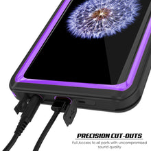 Cargar imagen en el visor de la galería, Galaxy S9 Waterproof Case, Punkcase [Extreme Series] [Slim Fit] [IP68 Certified] [Shockproof] [Snowproof] [Dirproof] Armor Cover W/ Built In Screen Protector for Samsung Galaxy S9 [Purple] (Color in image: Clear)
