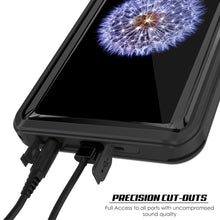 Cargar imagen en el visor de la galería, Galaxy S9 PLUS Waterproof Case, Punkcase [Extreme Series] [Slim Fit] [Shock/Snow proof] [Dirproof] Armor Cover W/ Built In Screen Protector [Black] 
