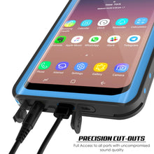 Cargar imagen en el visor de la galería, Galaxy S9 Waterproof Case PunkCase StudStar Light Blue Thin 6.6ft Underwater IP68 ShockProof (Color in image: black)
