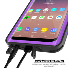 Cargar imagen en el visor de la galería, Galaxy S9 Waterproof Case PunkCase StudStar Purple Thin 6.6ft Underwater IP68 Shock/Snow Proof (Color in image: light blue)
