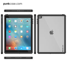 Cargar imagen en el visor de la galería, Punkcase iPad Pro 9.7 Case [CRYSTAL Series], Waterproof, Ultra-Thin Cover [Shockproof] [Dustproof] with Built-in Screen Protector [Black] (Color in image: Teal)
