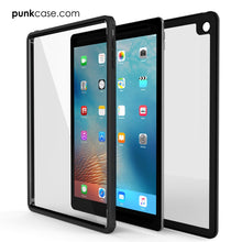 Cargar imagen en el visor de la galería, Punkcase iPad Pro 9.7 Case [CRYSTAL Series], Waterproof, Ultra-Thin Cover [Shockproof] [Dustproof] with Built-in Screen Protector [Black] (Color in image: Light Green)
