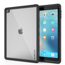 Cargar imagen en el visor de la galería, Punkcase iPad Pro 9.7 Case [CRYSTAL Series], Waterproof, Ultra-Thin Cover [Shockproof] [Dustproof] with Built-in Screen Protector [Black] (Color in image: Black)
