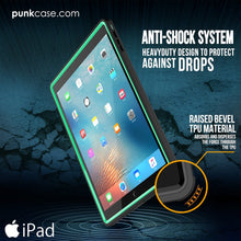 Cargar imagen en el visor de la galería, Punkcase iPad Pro 9.7 Case [CRYSTAL Series], Waterproof, Ultra-Thin Cover [Shockproof] [Dustproof] with Built-in Screen Protector [Teal] (Color in image: Pink)
