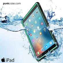 Cargar imagen en el visor de la galería, Punkcase iPad Pro 9.7 Case [CRYSTAL Series], Waterproof, Ultra-Thin Cover [Shockproof] [Dustproof] with Built-in Screen Protector [Teal] (Color in image: White)
