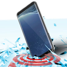 Cargar imagen en el visor de la galería, S8 Case Punkcase® LUCID 2.0 Crystal Black Series w/ PUNK SHIELD Screen Protector | Ultra Fit (Color in image: clear)
