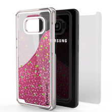 Cargar imagen en el visor de la galería, Galaxy S8 Plus Case, Punkcase [Liquid Series] Protective Dual Layer Floating Glitter Cover + PunkShield Screen Protector for Samsung S8 [Pink] (Color in image: Purple)
