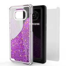 Cargar imagen en el visor de la galería, Galaxy S8 Plus Case, Punkcase [Liquid Series] Protective Dual Layer Floating Glitter Cover + PunkShield Screen Protector for Samsung S8 [Purple] (Color in image: Pink)
