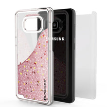 Cargar imagen en el visor de la galería, Galaxy S8 Plus Case, Punkcase [Liquid Series] Protective Dual Layer Floating Glitter Cover + PunkShield Screen Protector for Samsung S8 [Rose Gold] (Color in image: Light green)

