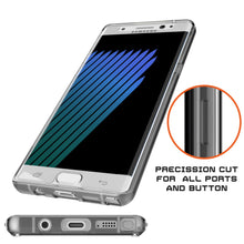 Cargar imagen en el visor de la galería, Note 7 Case Punkcase® LUCID 2.0 Crystal Black Series w/ PUNK SHIELD Screen Protector | Ultra Fit (Color in image: light blue)
