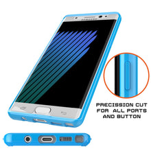 Cargar imagen en el visor de la galería, Note 7 Case Punkcase® LUCID 2.0 Light Blue Series w/ PUNK SHIELD Screen Protector | Ultra Fit (Color in image: black)
