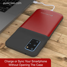 Load image into Gallery viewer, PunkJuice S20+ Plus Battery Case Red - Fast Charging Power Juice Bank with 6000mAh (Color in image: All Black)
