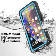 Cargar imagen en el visor de la galería, iPhone 11 Waterproof Case, Punkcase [Extreme Series] Armor Cover W/ Built In Screen Protector [Light Blue] (Color in image: Black)
