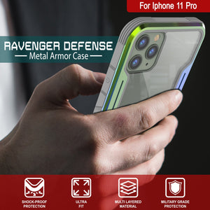 Punkcase iPhone 11 ravenger Case Protective Military Grade Multilayer Cover [Rainbow] (Color in image: Red)
