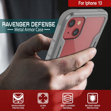 Cargar imagen en el visor de la galería, Punkcase Funda protectora multicapa para iPhone 14 Ravenger MAG Defense [gris]
 
Funda protectora Punkcase iPhone 14 Ravenger MAG Defense, de grado militar y con múltiples capas, color gris.
