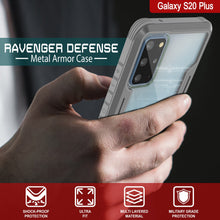 Cargar imagen en el visor de la galería, Punkcase S20+ Plus ravenger Case Protective Military Grade Multilayer Cover [Grey] (Color in image: Red)

