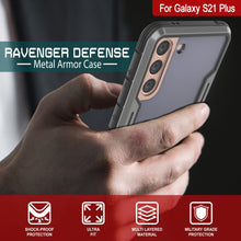 Cargar imagen en el visor de la galería, Punkcase S21+ Plus ravenger Case Protective Military Grade Multilayer Cover [Grey-Black] (Color in image: Red)
