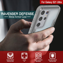 Load image into Gallery viewer, Punkcase S21 Ultra ravenger Case Protective Military Grade Multilayer Cover [Grey] (Color in image: Red)
