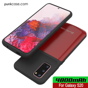 PunkJuice S20 Battery Case Red - Fast Charging Power Juice Bank with 4800mAh (Color in image: All Blue)