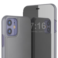 Cargar imagen en el visor de la galería, Punkcase iPhone 11 / XI Reflector Case Protective Flip Cover [Silver] (Color in image: Purple)
