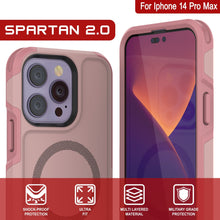 Cargar imagen en el visor de la galería, For Iphone 14 Pro Max SPARTAN 2.0 YM tj &amp; SHOCK-PROOF ULTRA MULTI LAYERED MILITARY GRADE PROTECTION FIT MATERIAL PROTECTION (Color in image: Red)
