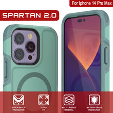 Cargar imagen en el visor de la galería, For Iphone 14 Pro Max SHOCK-PROOF MULTI LAYERED MILITARY GRADE PROTECTION MATERIAL PROTECTION (Color in image: Black)
