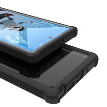 Cargar imagen en el visor de la galería, Punkcase Galaxy Note 10 Case, [Spartan Series] Black Rugged Heavy Duty Cover W/Built in Screen Protector (Color in image: Clear)
