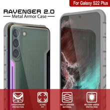 Cargar imagen en el visor de la galería, Punkcase S22+ Plus ravenger Case Protective Military Grade Multilayer Cover [Rainbow] 
