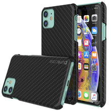 Load image into Gallery viewer, iPhone 11 Case, Punkcase CarbonShield, Heavy Duty &amp; Ultra Thin 2 Piece Dual Layer [shockproof] 
