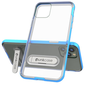 iPhone 12 Pro Case, PUNKcase [LUCID 3.0 Series] [Slim Fit] Protective Cover w/ Integrated Screen Protector [Blue] (Color in image: Silver)