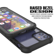 Cargar imagen en el visor de la galería, PunkCase iPhone 11 Case, [Spartan Series] Clear Rugged Heavy Duty Cover W/Built in Screen Protector [Black] (Color in image: pink)

