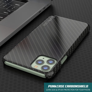 iPhone 11 Pro Case, Punkcase CarbonShield, Heavy Duty & Ultra Thin 2 Piece Dual Layer [shockproof] 