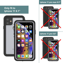 Cargar imagen en el visor de la galería, iPhone 11 Waterproof Case, Punkcase [Extreme Series] Armor Cover W/ Built In Screen Protector [Clear] (Color in image: White)

