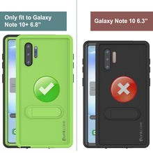 Load image into Gallery viewer, PunkCase Galaxy Note 10+ Plus Waterproof Case, [KickStud Series] Armor Cover [Light-Green] (Color in image: Purple)
