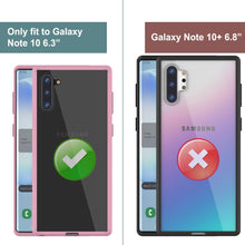 Cargar imagen en el visor de la galería, Galaxy Note 10 Punkcase Lucid-2.0 Series Slim Fit Armor Crystal Pink Case Cover (Color in image: Crystal Black)
