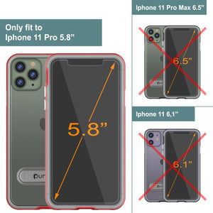 iPhone 12 Pro Case, PUNKcase [LUCID 3.0 Series] [Slim Fit] Protective Cover w/ Integrated Screen Protector [Red] (Color in image: Teal)