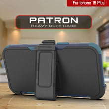 Load image into Gallery viewer, Punkcase para iPhone 15 Plus Cinco de clip de cinturón multicapa Case [Serie de clientes] [azul marino]
