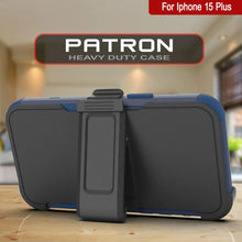Cargar imagen en el visor de la galería, Punkcase para iPhone 15 Plus Cinco de clip de cinturón multicapa Case [Serie de clientes] [Armada]
