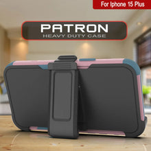 Cargar imagen en el visor de la galería, Punkcase para iPhone 15 Plus Cinco de Holla de múltiples capas [Serie Patron] [Pink-Blue]
