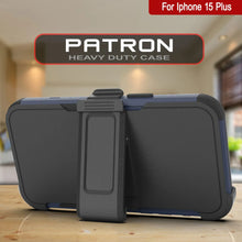 Load image into Gallery viewer, Punkcase para iPhone 15 Plus Cinco de clip de cinturón multicapa Case [Serie de clientes] [Navy Black]
