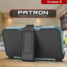 Cargar imagen en el visor de la galería, Punkcase para iPhone 15 Cinco de funda de múltiples capas de cinturón [Serie Patron] [menta]
