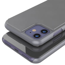 Cargar imagen en el visor de la galería, Punkcase iPhone 11 / XI Reflector Case Protective Flip Cover [Silver] (Color in image: Black)
