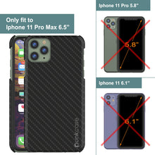 Load image into Gallery viewer, iPhone 11 Pro Max Case, Punkcase CarbonShield, Heavy Duty &amp; Ultra Thin 2 Piece Dual Layer [shockproof] 
