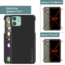 Load image into Gallery viewer, iPhone 11 Case, Punkcase CarbonShield, Heavy Duty &amp; Ultra Thin 2 Piece Dual Layer [shockproof] 
